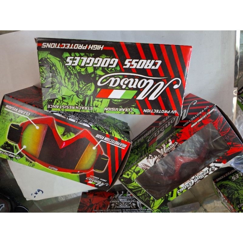 Jual Kaca Mata CrossKaca Mata Google HELM Cross | Shopee Indonesia