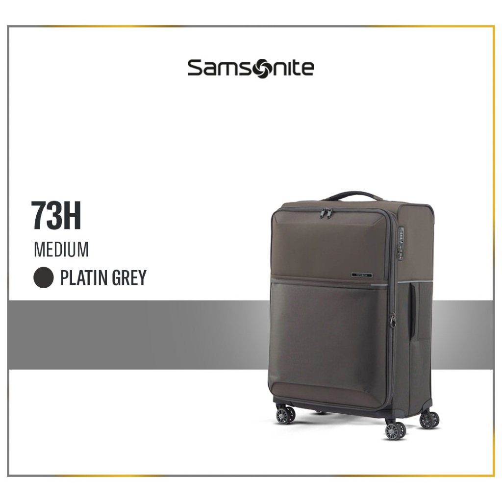 Jual Samsonite Koper Softcase 73H Spinner Medium 26 Inch - Platin Grey ...