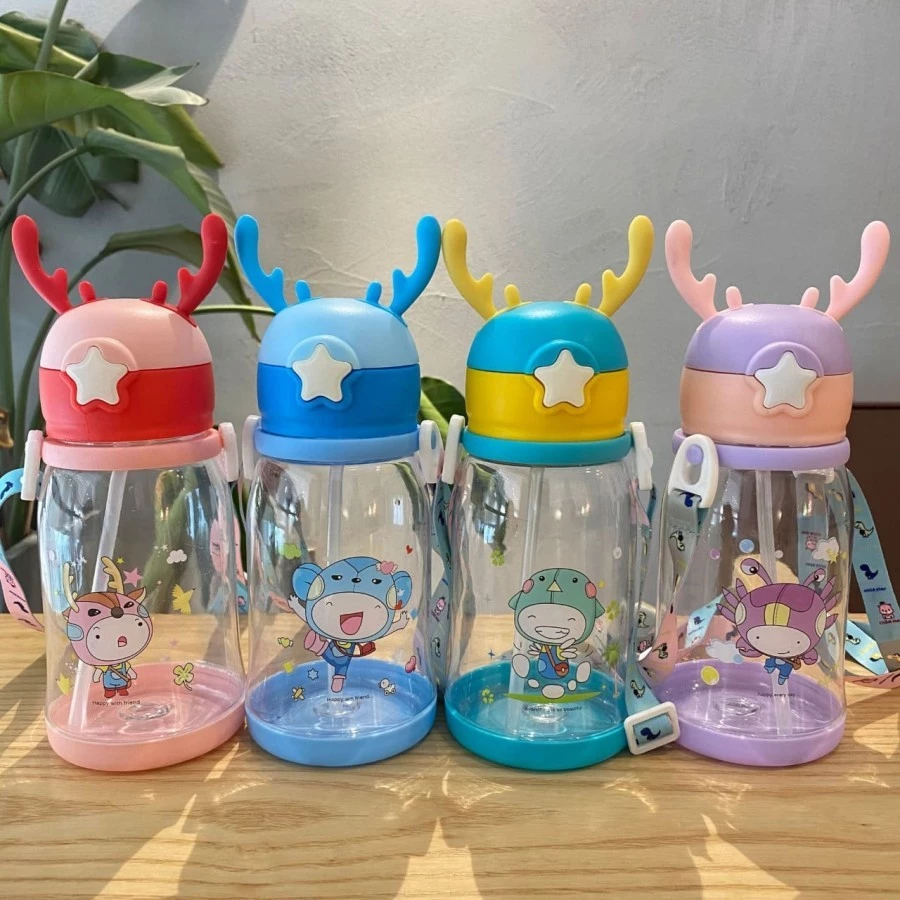 BOTOL MINUM BENTUK TANDUK RUSA/ BOTOL MINUM RUSA 600ML DENGAN TALI | AutoStock