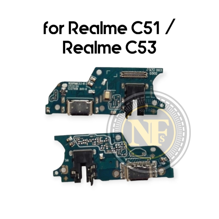 Jual Flexibel Konektor charger Realme C51 | Pcb / Papan Cas + Mic C53
