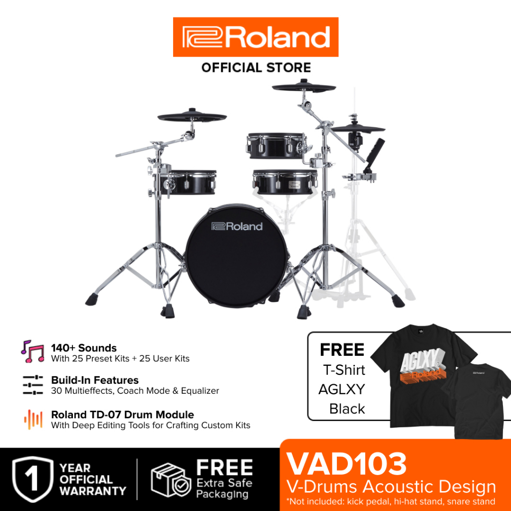 Jual Roland VAD103 VDrums Acoustic Design Drum Elektrik Shopee Indonesia
