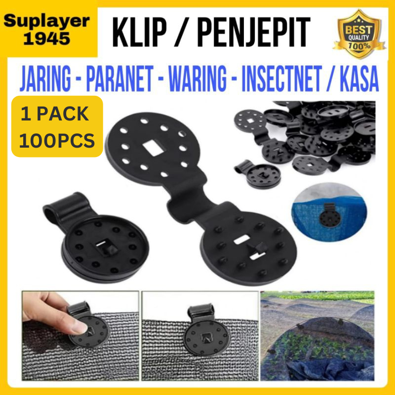 Klip Net | Penjepit Paranet - Waring - jaring - insectnet / kasa - KLIP ( ISI 100PCS )