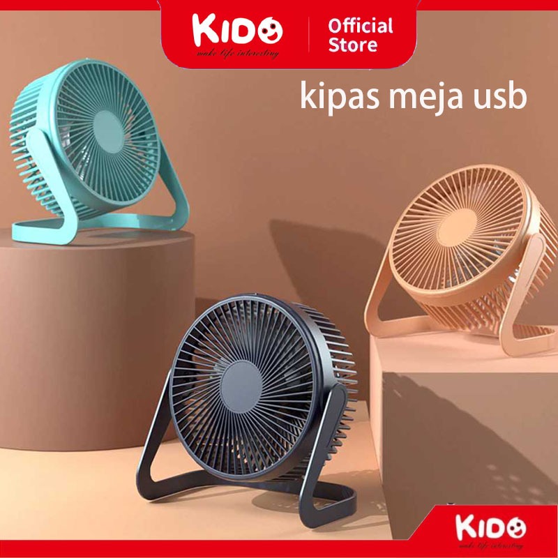 Jual Kipas Portabel Musim Panas Kipas Desktop USB Pendingin Udara Mini Sudut Dapat Disesuaikan