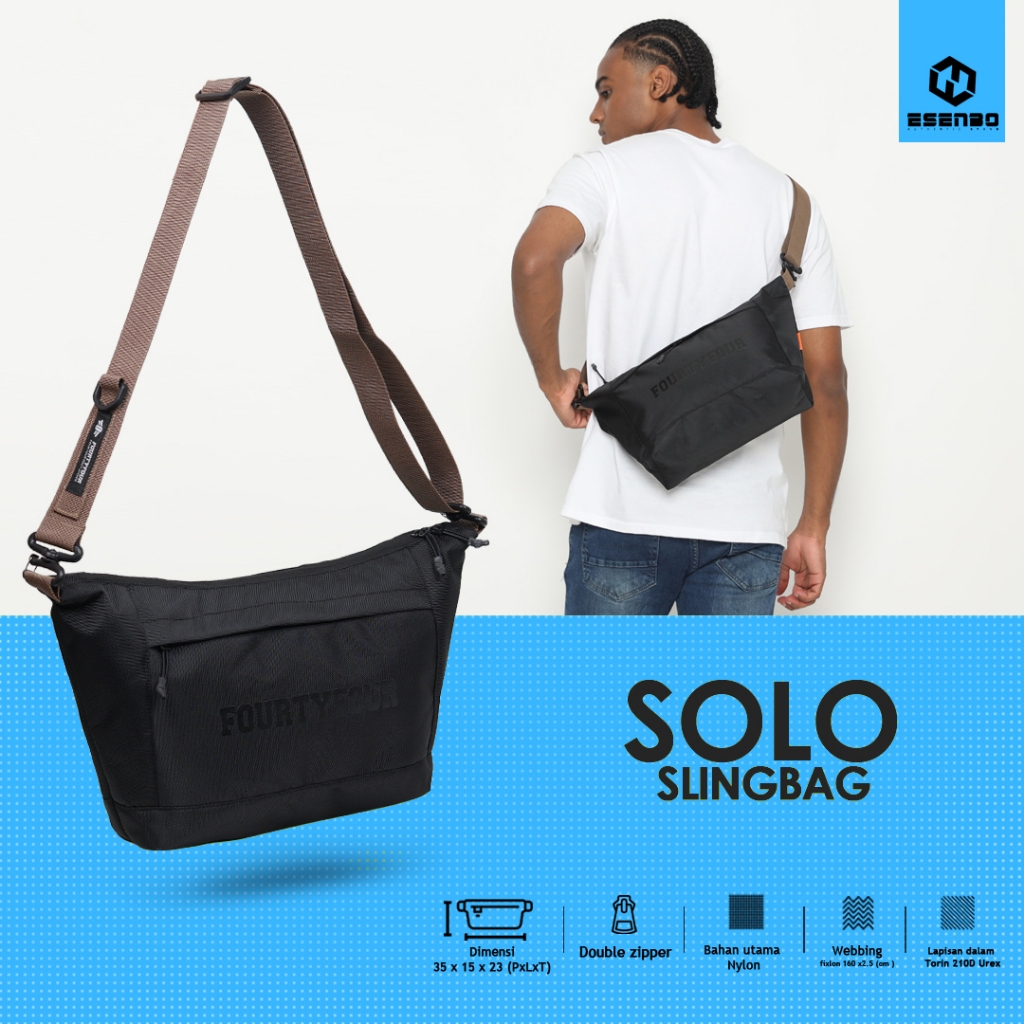 Jual Tas Selempang FOURTYFOUR Solo - Tas Slingbag Pria Premium | Shopee