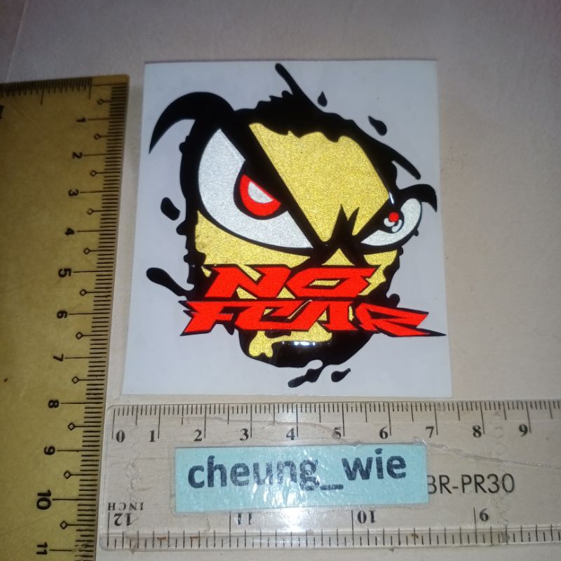 Jual Stiker / Sticker cutting Face No Fear eyes 1bh | Shopee Indonesia