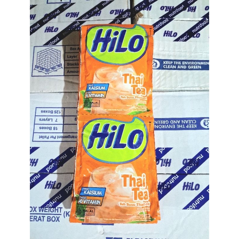 Jual Susu Hilo rasa Thai Tea Thailand isi 1 renteng / 10 sachet ...