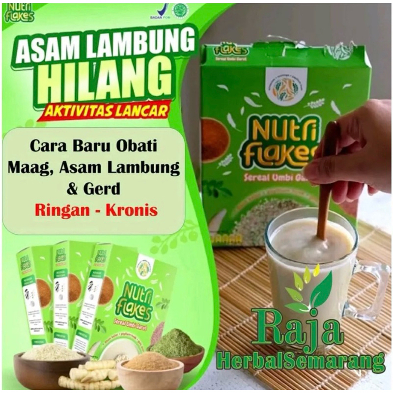 Jual Nutriflakes Sereal Umbi Garut Ampuh Mengatasi Asam Lambung Original 1 Box Shopee Indonesia 8887