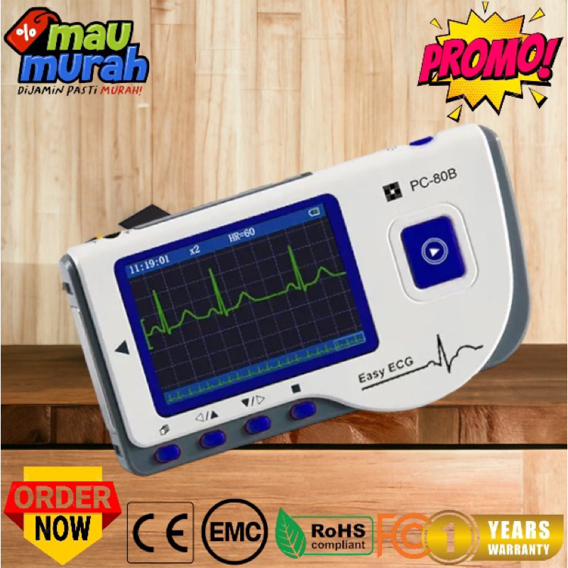Jual Handheld Electrocardiogram ECG Monitor PC-80B EKG ...