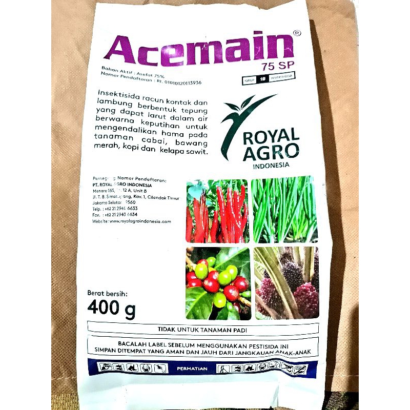 Jual Insektisida Acemain 75 SP Royal Agro (400gr) | Shopee Indonesia