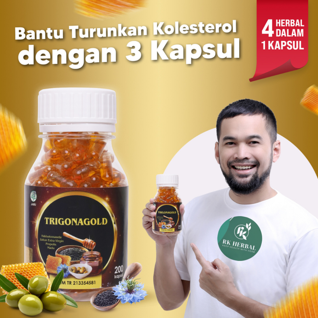 Trigona Gold - Bantu Menurunkan Gula Darah dan Kadar Kolesterol - 100 dan 200 Kaps