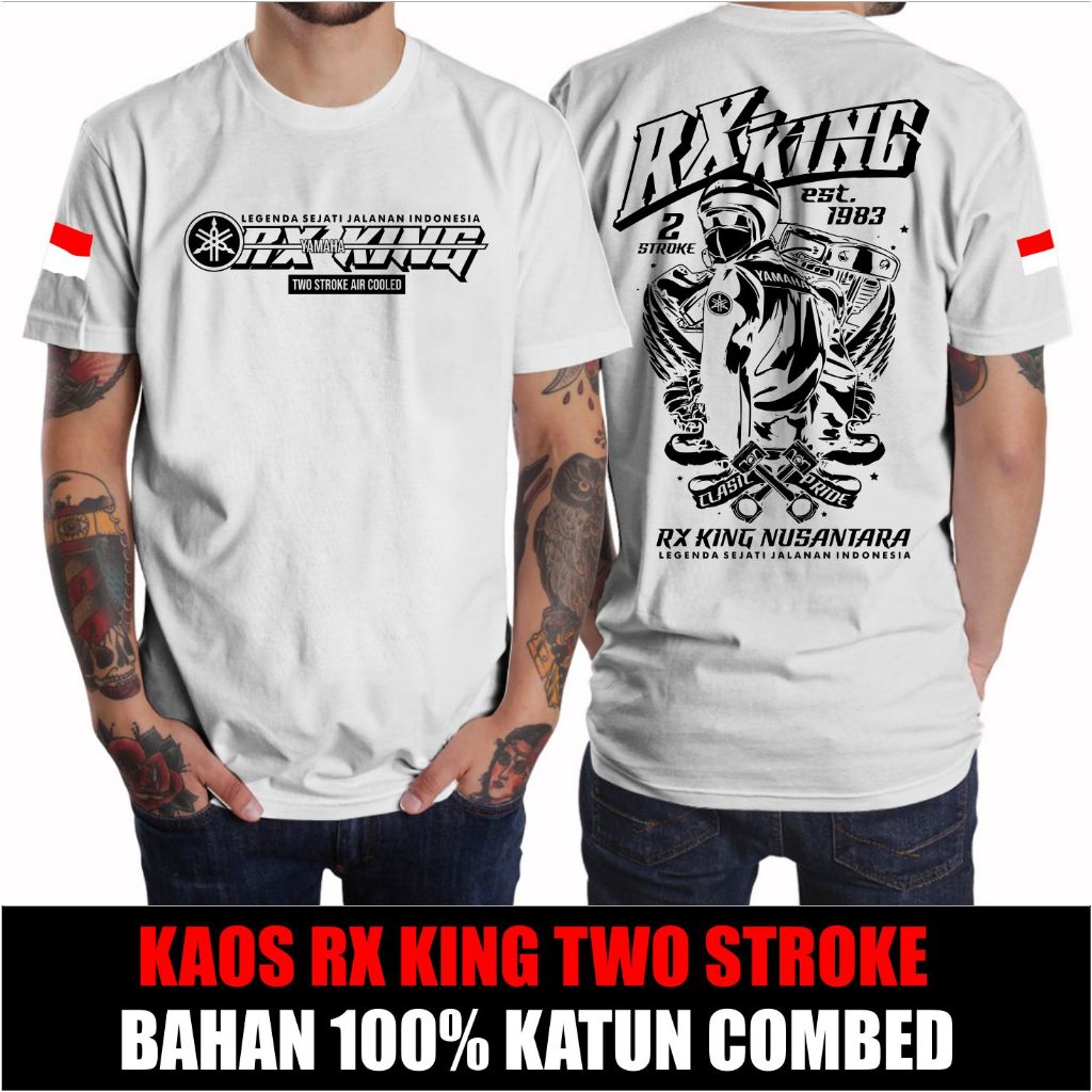 Jual kaos RX king terbaru nusantara bahan katun Combed sablon palstisol ...