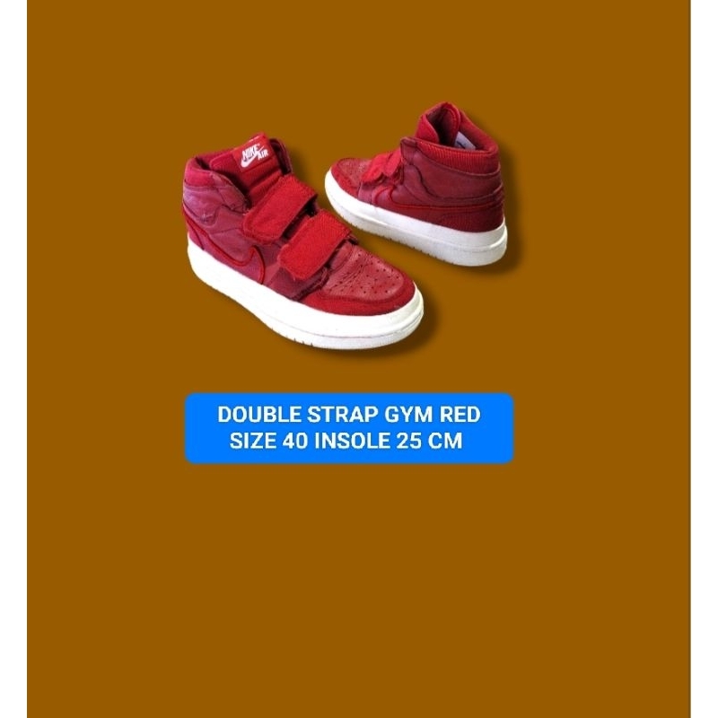Jual SEPATU AJ1 DOUBLE STRAP GYM RED AJ1 DOUBLE STRAP CANVAS OLIVE