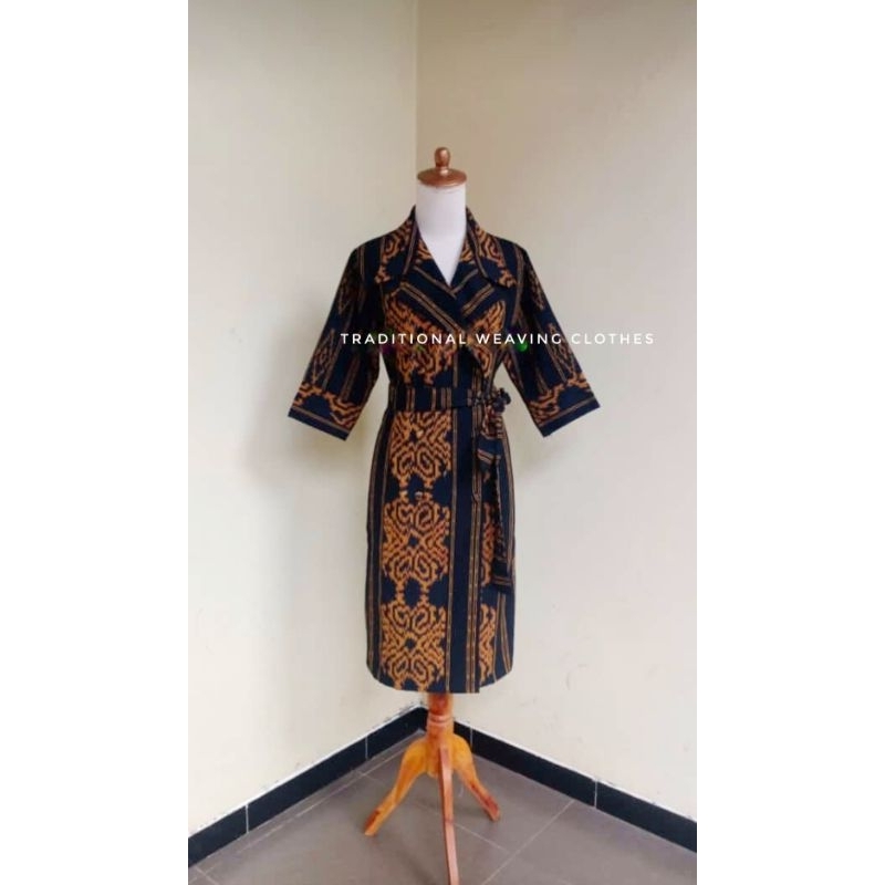 Jual Ready Stock Dress Tenun Etnik Ot Shopee Indonesia