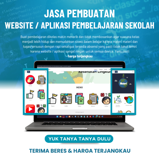 Jual JASA PEMBUATAN WEBSITE ATAU APLIKASI PEMBELAJARAN SEKOLAH | FREE ...