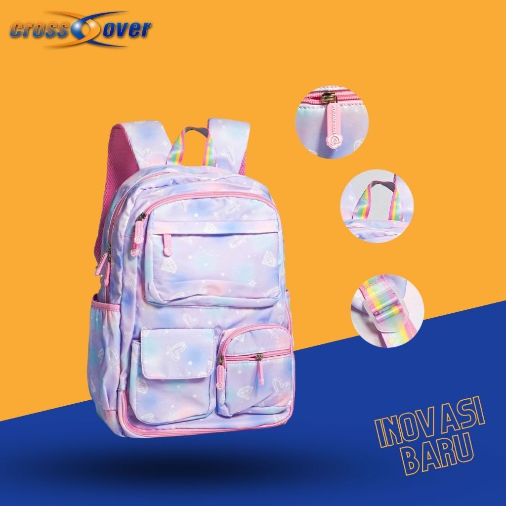 Crossover Tas Ransel Anak Sekolah Motif Bintang 329