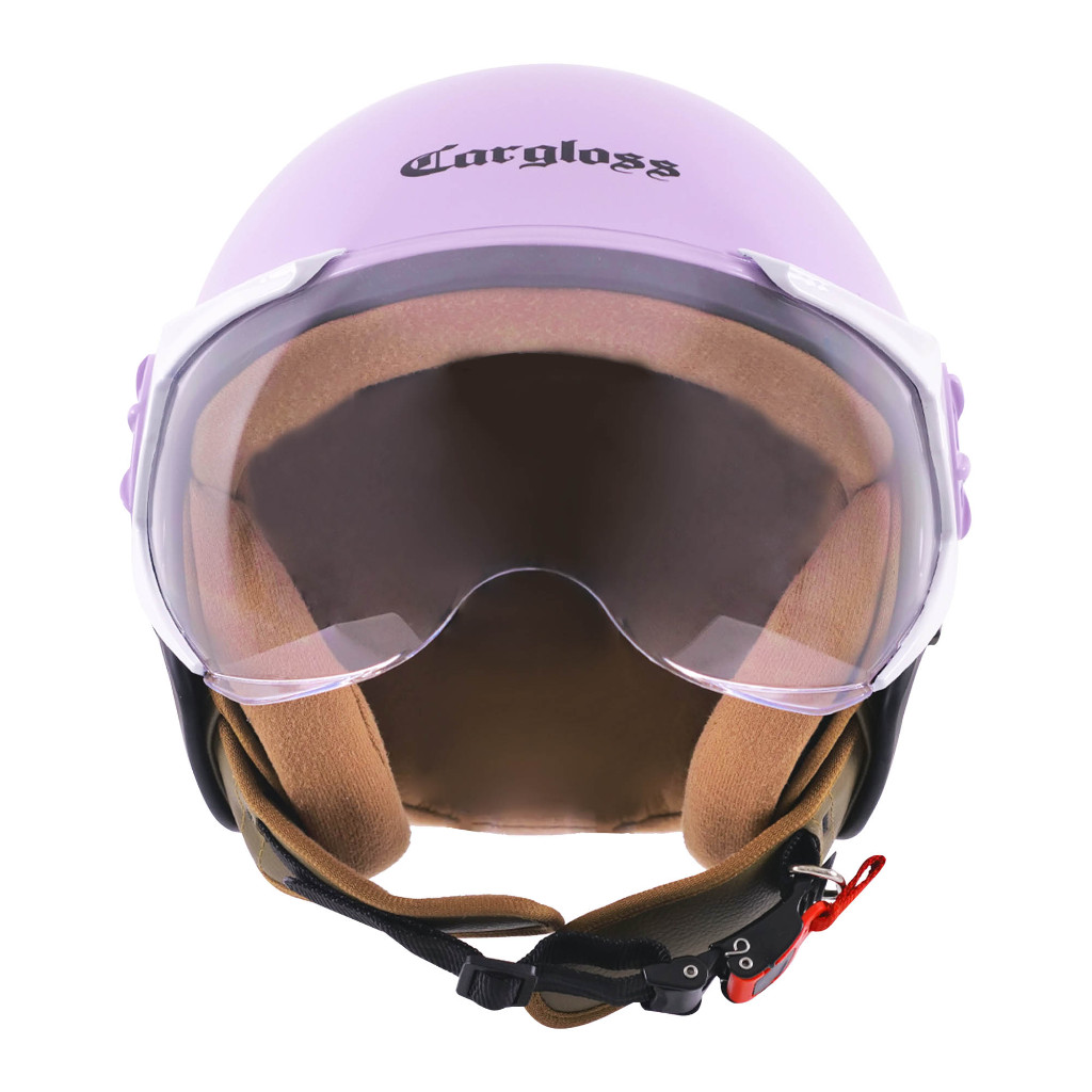 Jual Cargloss YRH Hijab Retro Helm Half Face - Lilac | Shopee Indonesia