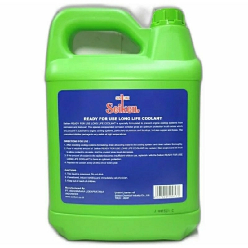 Jual SEIKEN Air Radiator Coolant SEIKEN 30% Concentrate BLUE/BIRU (4L/4 ...