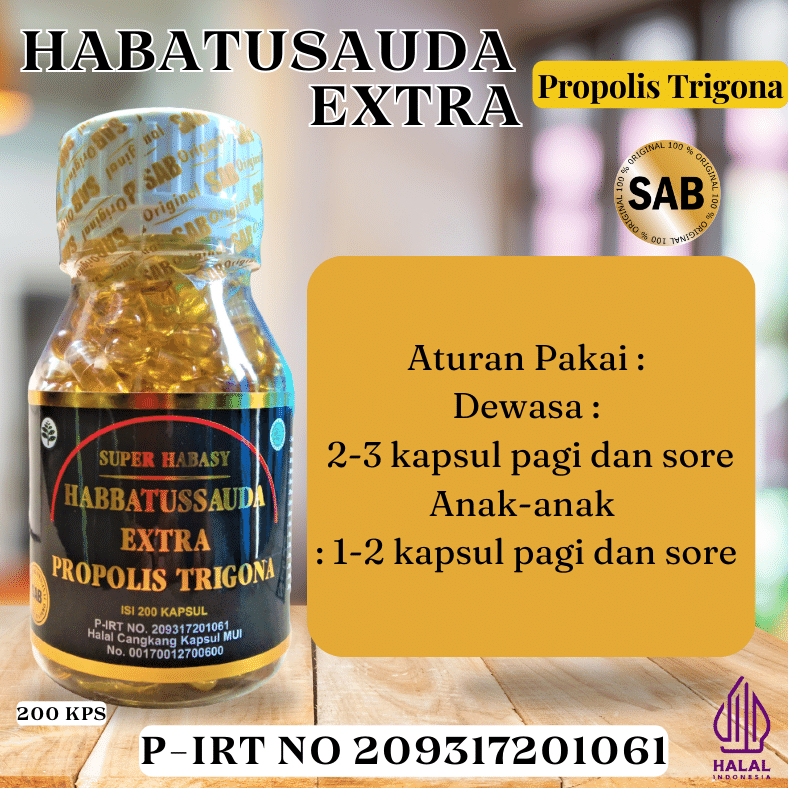 Jual Habbatussauda extra Propolis Trigona Original Asli Super Habasy ...