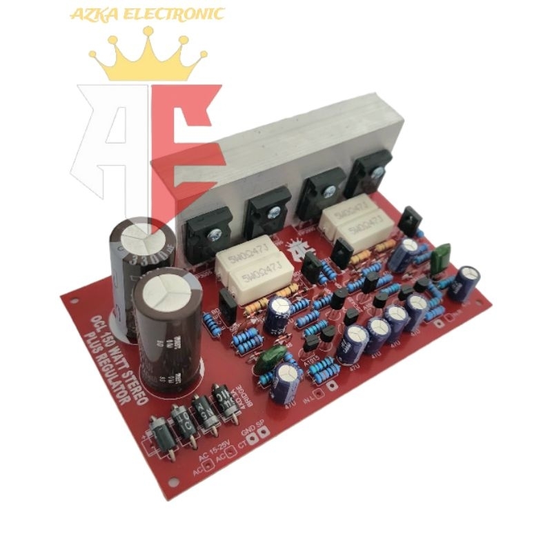 Jual Kit Power Amplifier OCL 150 Watt Stereo Plus Regulator | Shopee ...