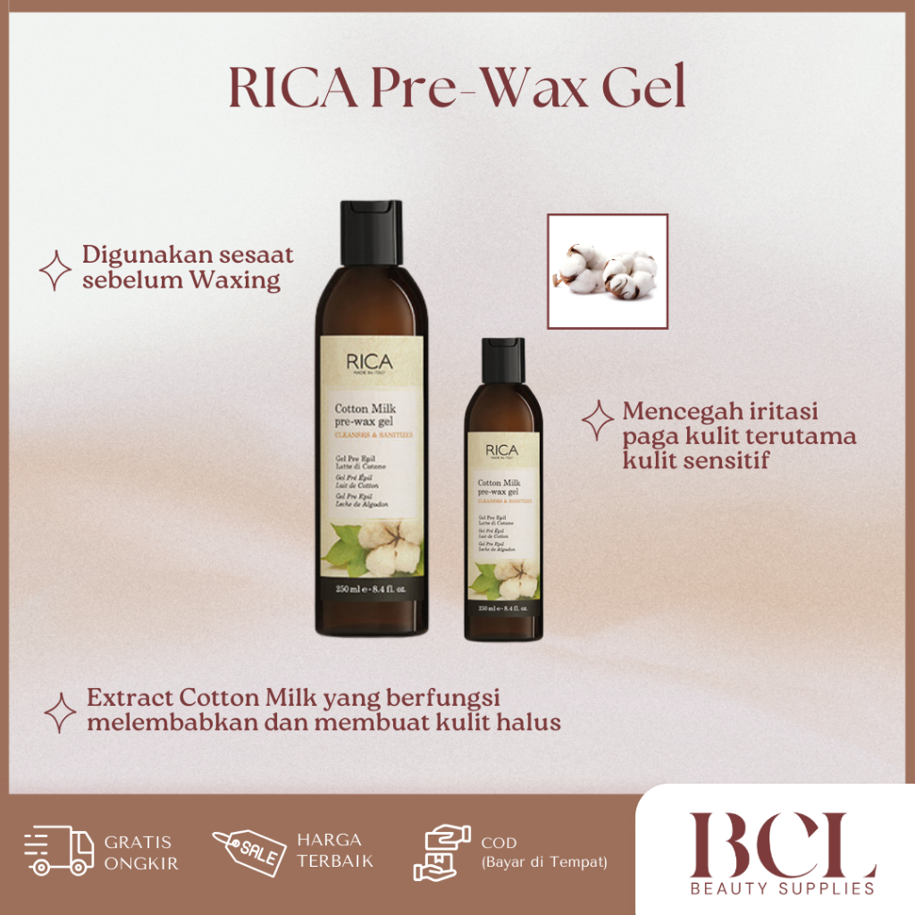 Jual RICA - Pre Wax Gel | Rica Waxing | Shopee Indonesia