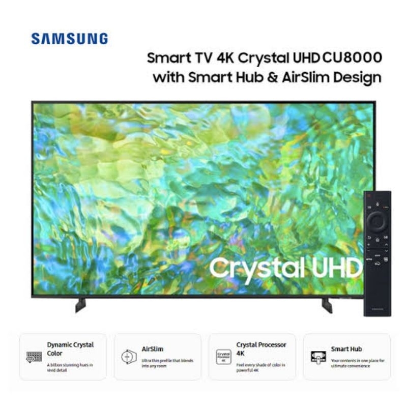 Jual SAMSUNG UA85CU8000 UA85DU8000 CRYSTAL UHD 4K SMART TV 85 INCH