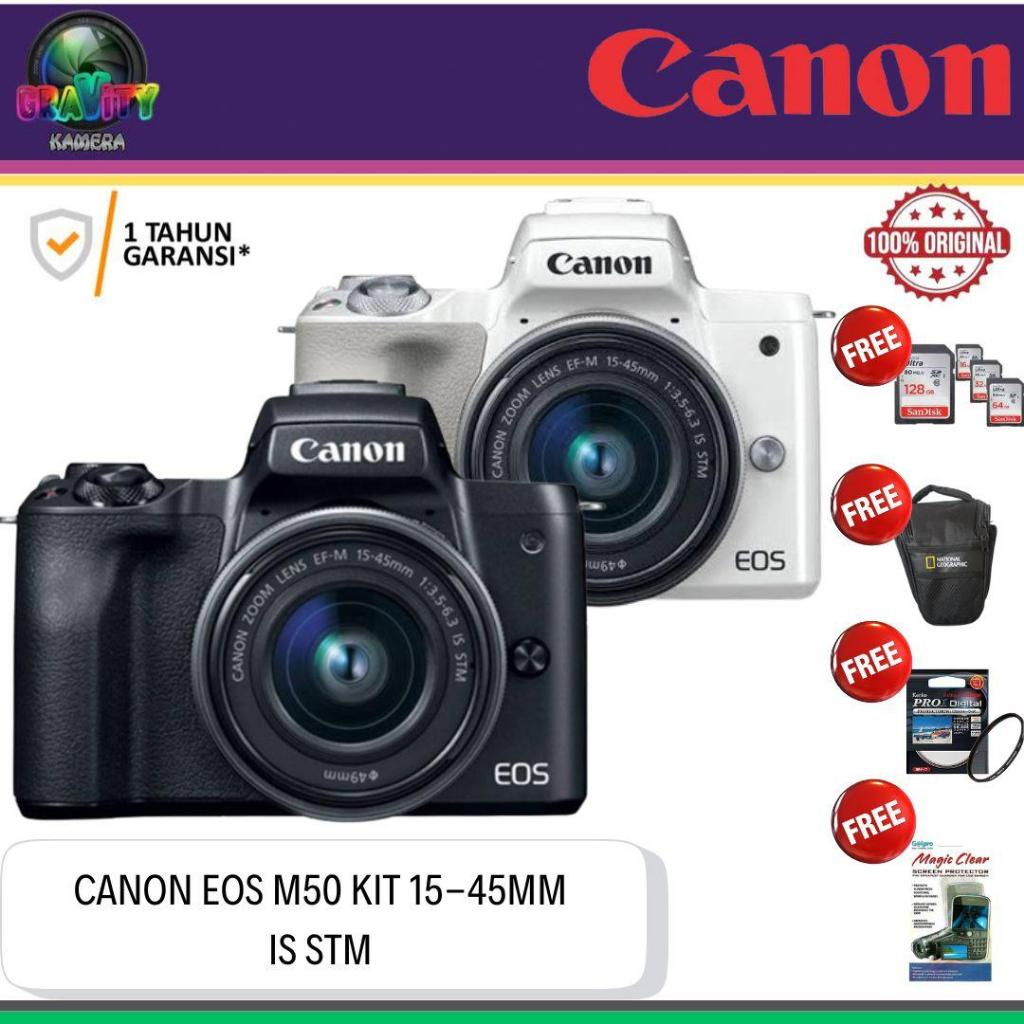 Jual CANON EOS M50 KIT 15-45MM / CANON M50 KIT 15-45MM | Shopee Indonesia