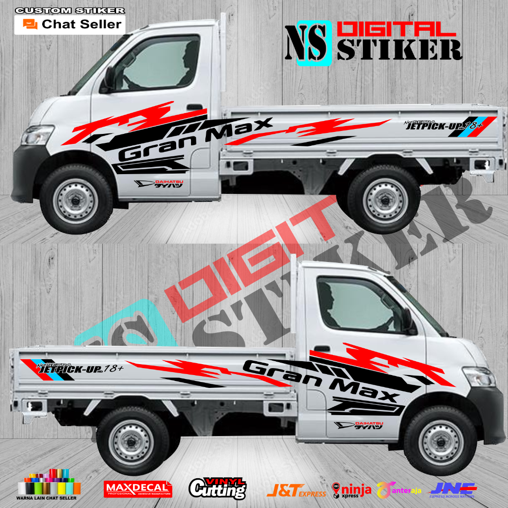 Jual Stiker Stiker Aksesoris Mobil Pick Up Daihatsu Grandmax Terbaru L Apv Tss New Carry