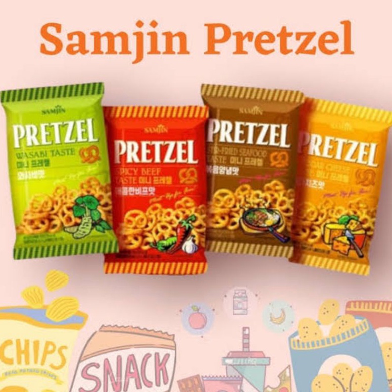 Jual SUPER DISKON Samjin pretzelsamjin snackpretzel seafoodpretzel ...