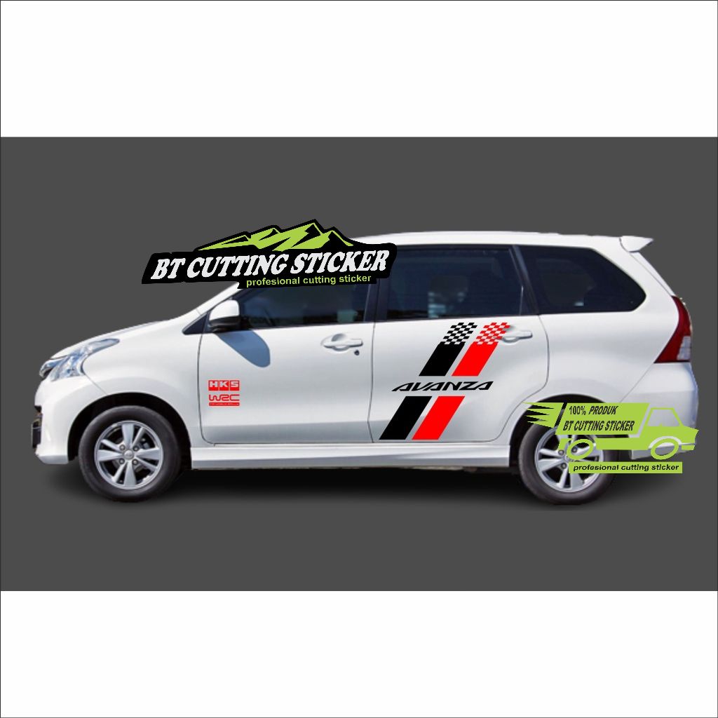 Jual Sticker Cutting Toyota Avanza Sticker Lis Body Samping Terbaru ...