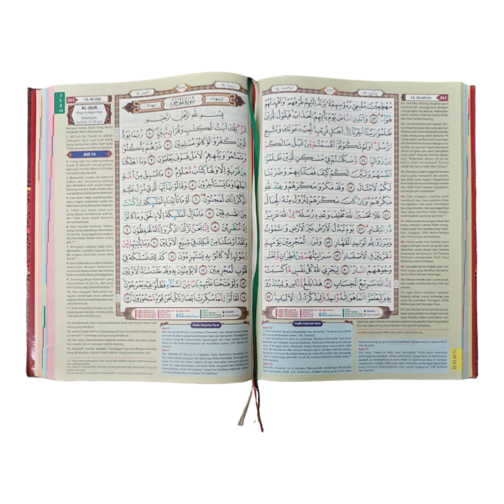 Jual Alquran Mushaf Ar Rafi A4 Tajwid Warna, dan Terjemah Per Ayat ...