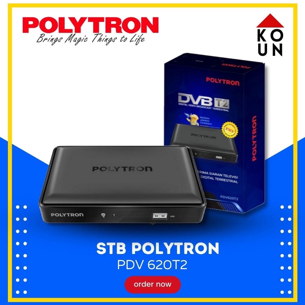 Jual STB MATRIX APPLE MERAH DVB T2 Set Top Box Polytron PDV 62T2 PDV ...