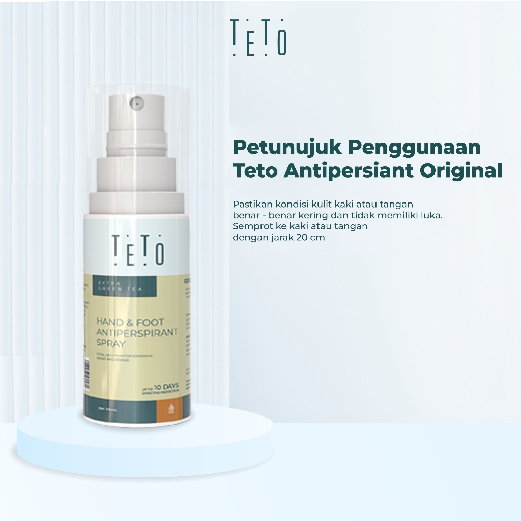 Jual Teto Hand & Foot Antiperspirant Spray Mengurangi Keringat & Bau ...