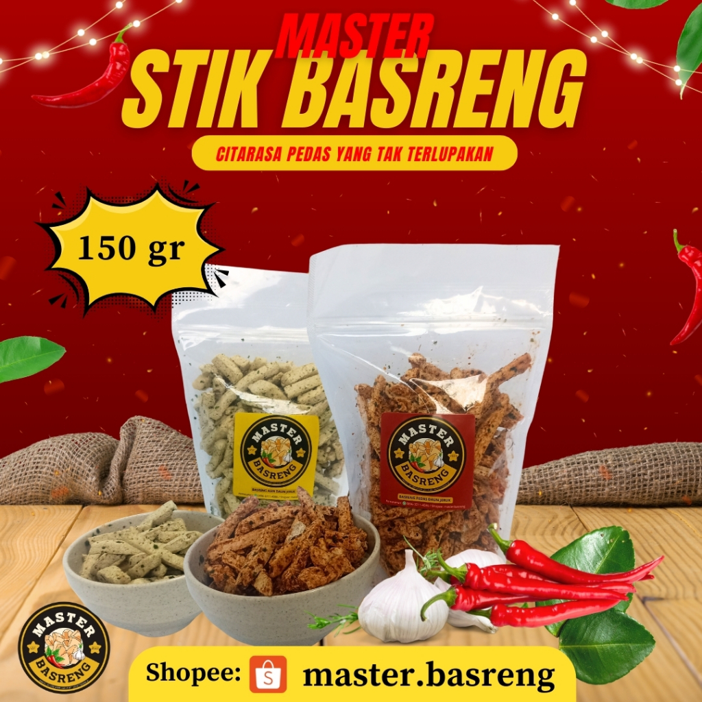 Jual Master Basreng Kemasan 150 gr Cemilan Renyah Pedas | Shopee Indonesia