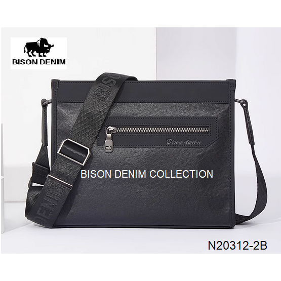 Jual Bison Denim-Tas Selempang / Tas Bahu Pria Kulit Sapi Asli (N20312 ...