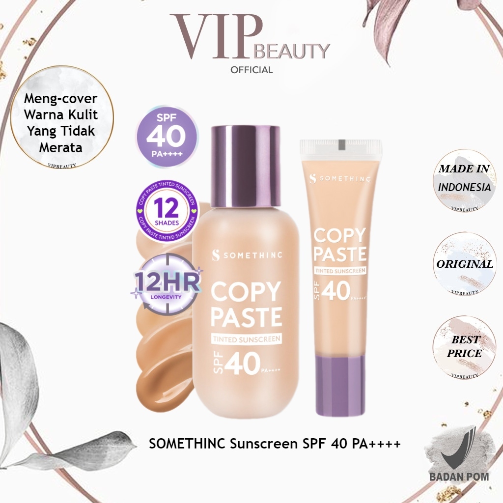 Jual SOMETHINC Copy Paste Tinted Sunscreen SPF 40 PA++++ - Skin Tint ...
