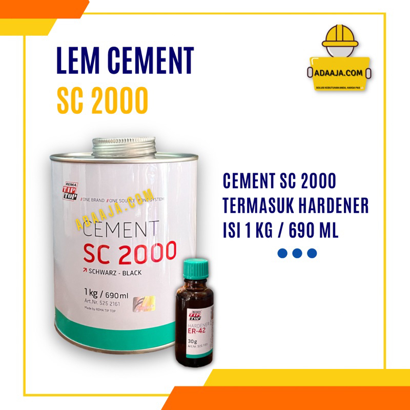 Jual Lem Cement SC 2000 SC2000 + Hardener | Shopee Indonesia