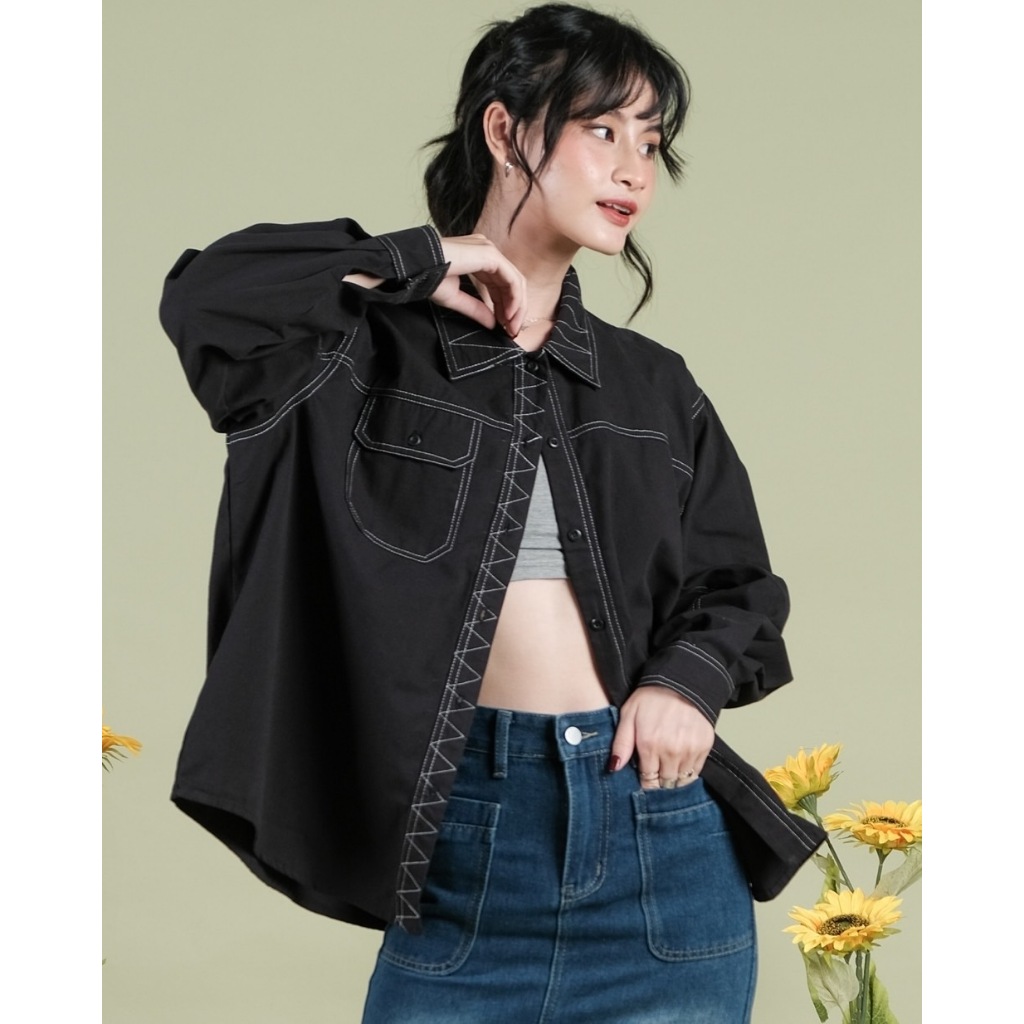 Jual Myrubylicious KEIKO SHIRT | ATASAN WANITA | KEMEJA | Shopee Indonesia