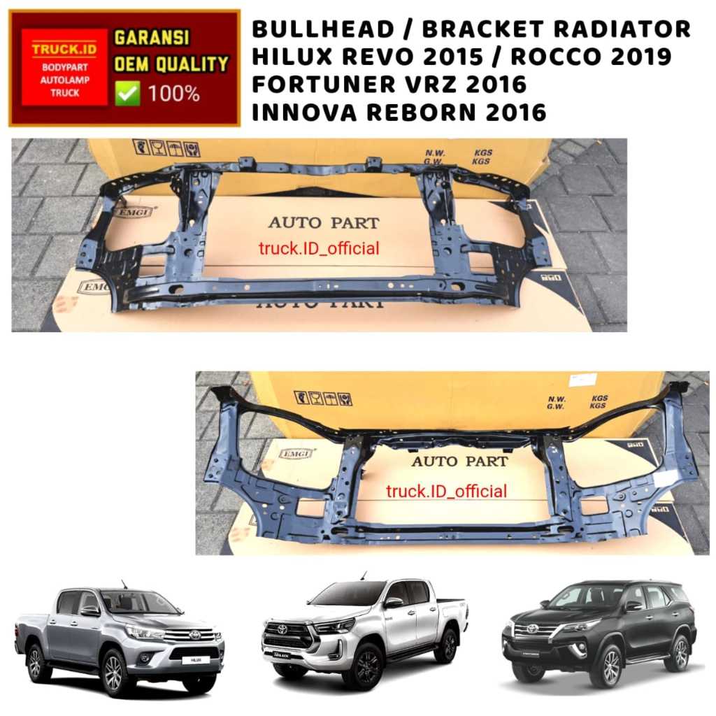Jual PANEL LAMPU RADIATOR BULLHEAD INNOVA REBORN 2016 2017 2018 2019 * ...
