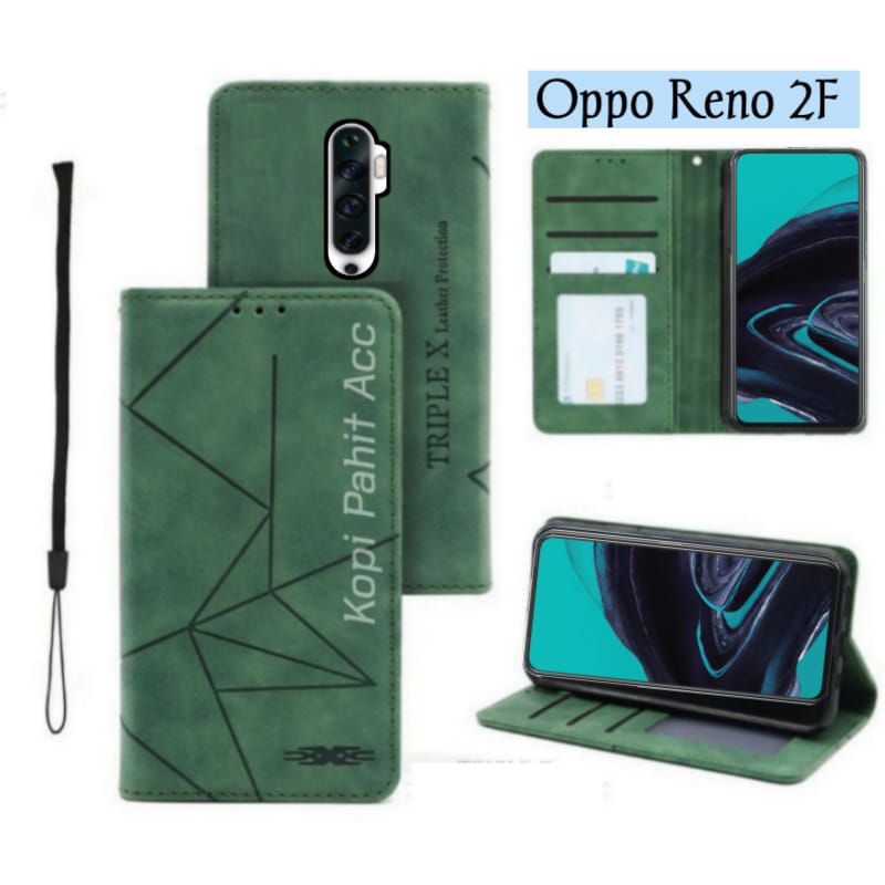 Jual Casing Oppo Reno 2F Cph1989 Flip Cover Wallet Sarung Hp Case