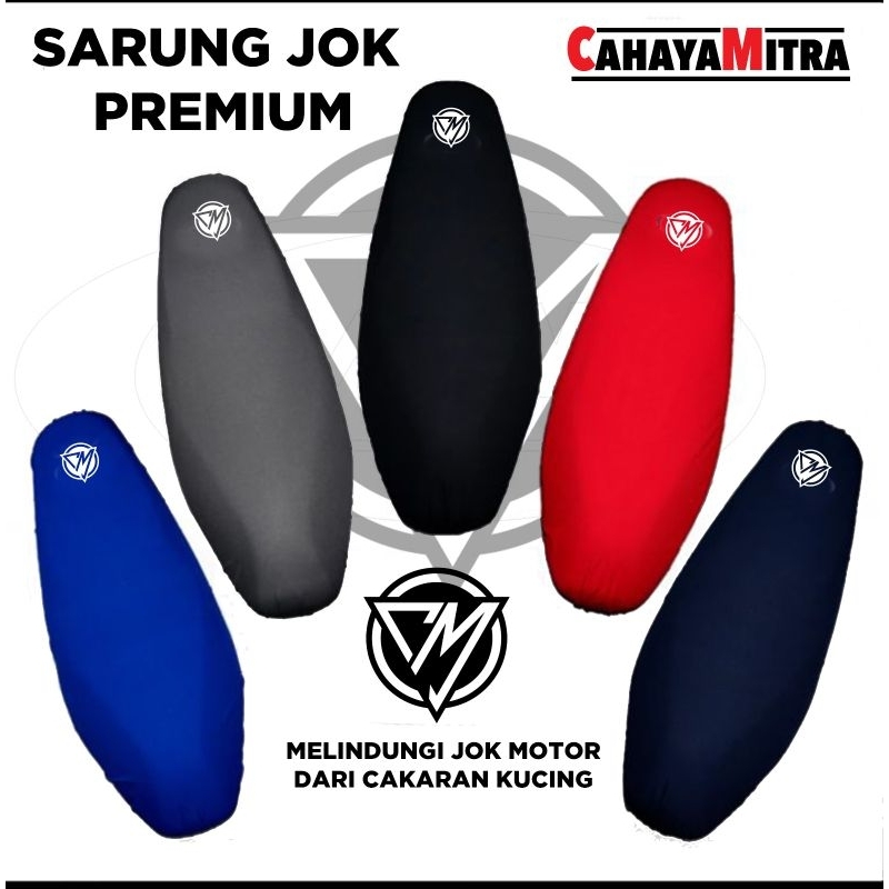 Cover Jok Seat Sarung Jok Motor l Anti Cakar Kucing Anti air Universal ( KARET dan PEREKAT )