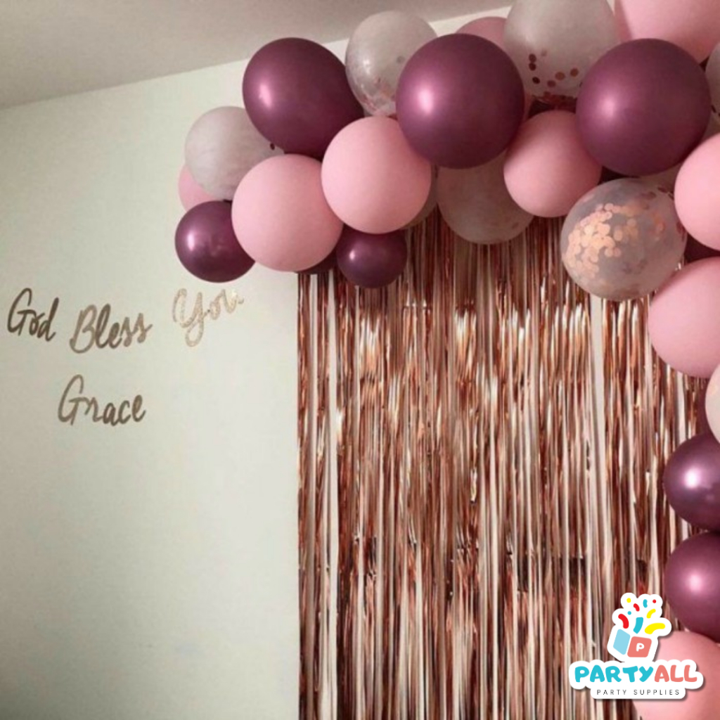 Jual Tirai Rumbai Foil Ulang Tahun / Tirai Rumbai / Backdrop Rumbai ...
