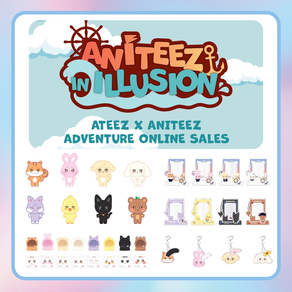 ATEEZ Plush Doll - ANITEEZ Adventure Popup In Illusion Soundwave - Official Korean Merch