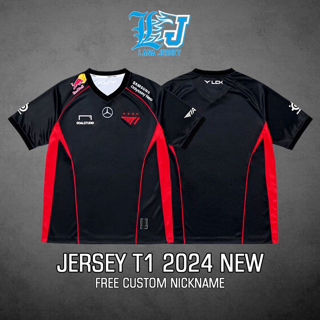 Jual JERSEY T1 2024 NEW (free custom nickname ) Shopee Indonesia