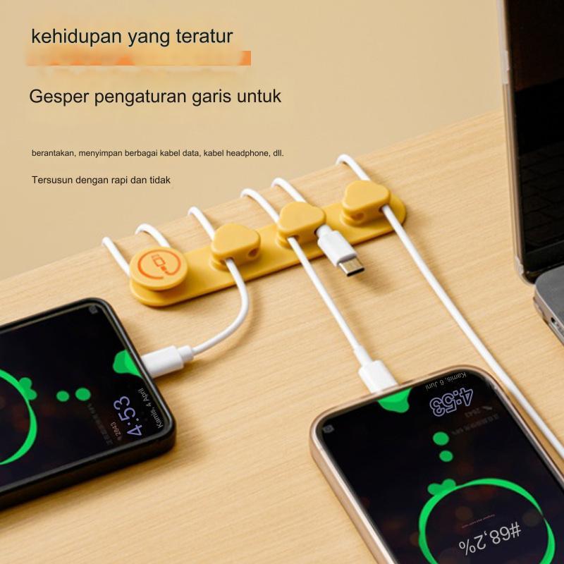 Jual Cable Holder Casan 6 Lubang Gantungan Kabel Casan Earphone Cable