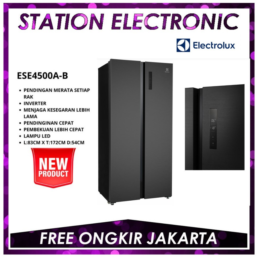 Jual ELECTROLUX ESE4500A-B / ESE4500A-B KULKAS SIDE BY SIDE | Shopee ...