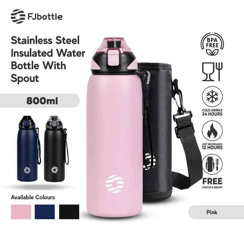 Jual FJbottle - SR2109 Botol Minum Olahraga Stainless Steel 800ML ...