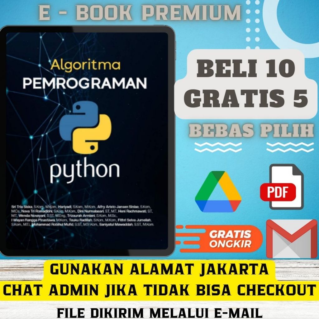 Jual ALGORITMA PEMROGRAMAN PYTHON | Shopee Indonesia