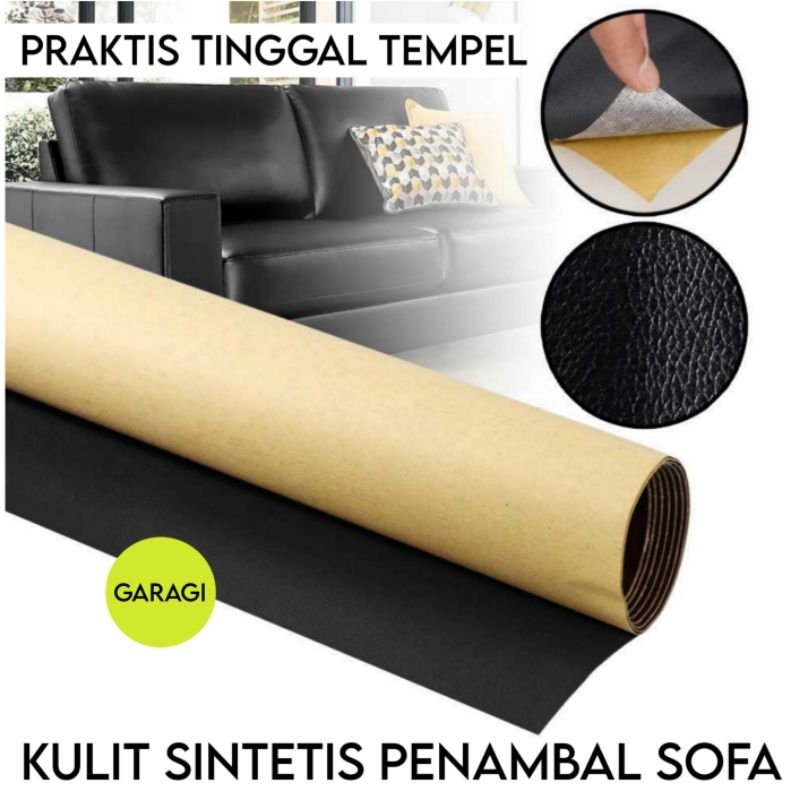 Jual STICKER KULIT SINTETIS TEMPEL PENAMBAL TAMBAL ROBEKAN JOK SOFA ...