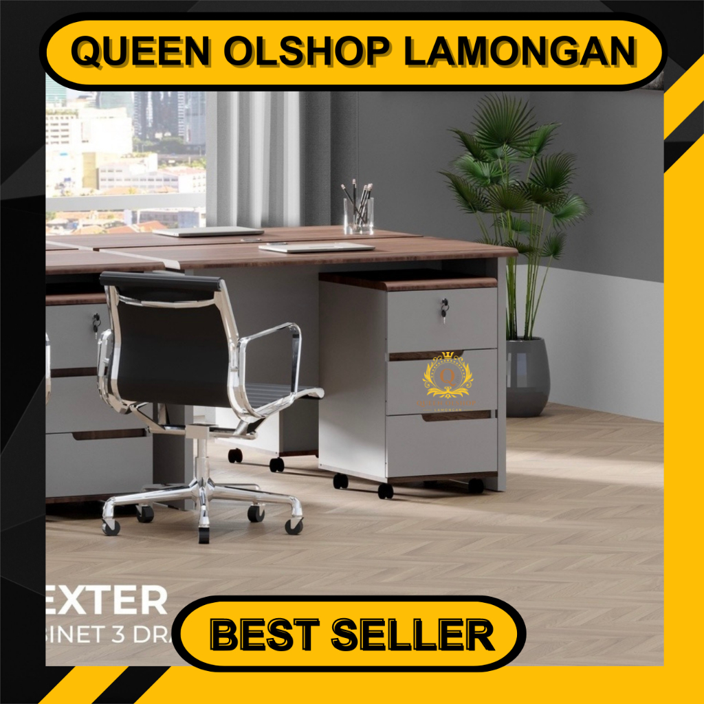 Jual [PROMO] Meja Kerja Kantor Dexter Cabinet 3 Drawers / Laci / File ...