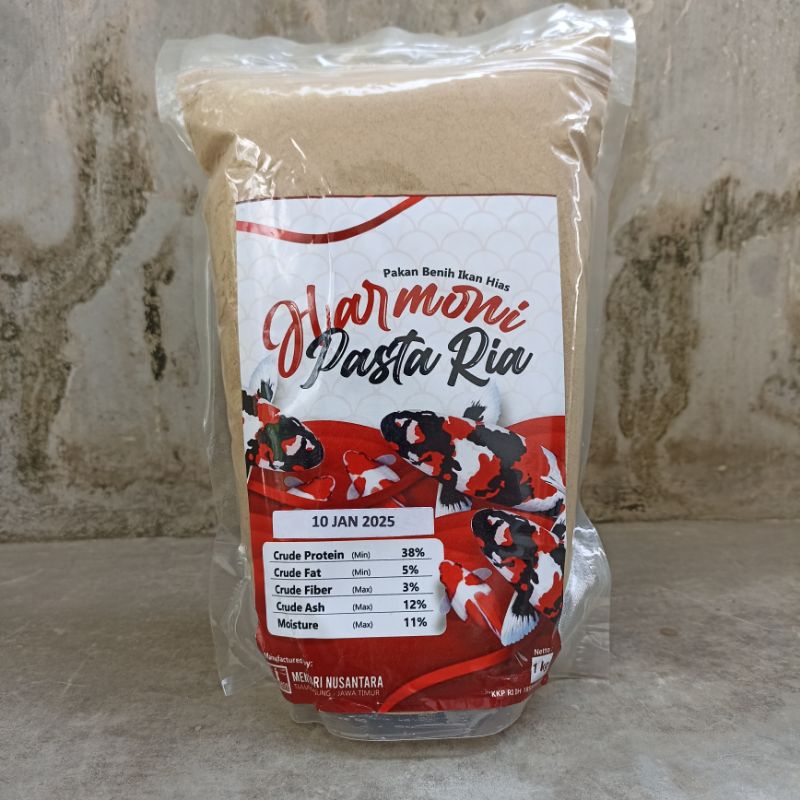 Jual Harmoni Pastaria 1KG Pakan Ikan Powder Burayak Koi Koki | Shopee ...